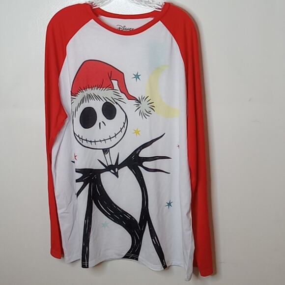 NWT The Nightmare Before Christmas Men's Long Sleeve PJ'S top. Size XL.Atleisure - Picture 1 of 9